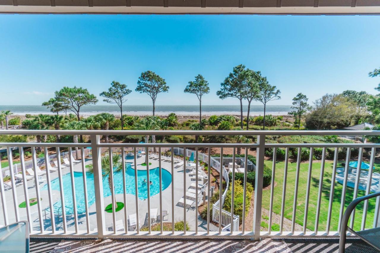 Stunning Views!!-Oceanfront Villa-Heated Pool-Private Balcony-Tiki Bar-Walk To Coligny Plaza هيلتون رئيس جزيرة المظهر الخارجي الصورة