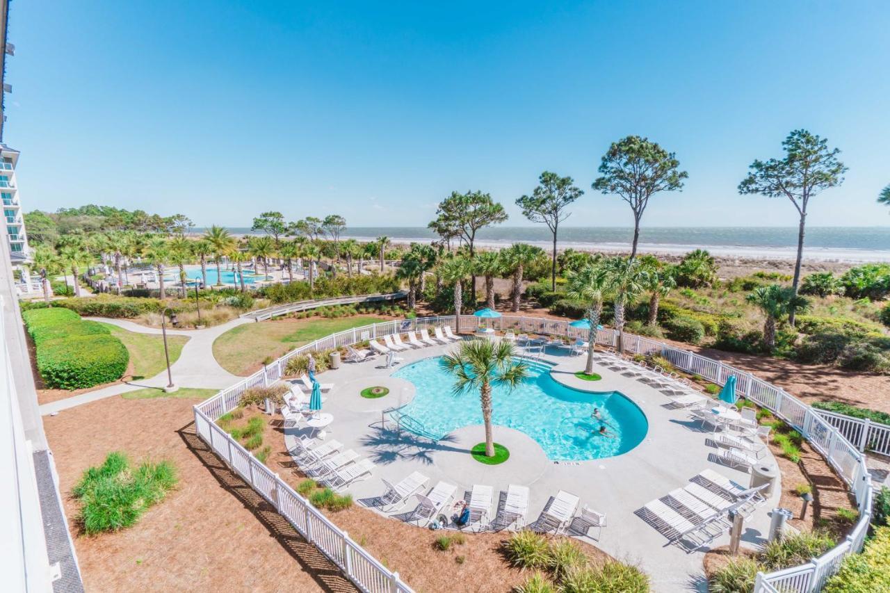 Stunning Views!!-Oceanfront Villa-Heated Pool-Private Balcony-Tiki Bar-Walk To Coligny Plaza هيلتون رئيس جزيرة المظهر الخارجي الصورة