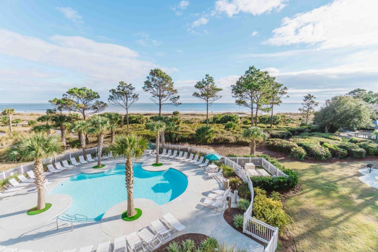 Stunning Views!!-Oceanfront Villa-Heated Pool-Private Balcony-Tiki Bar-Walk To Coligny Plaza هيلتون رئيس جزيرة المظهر الخارجي الصورة